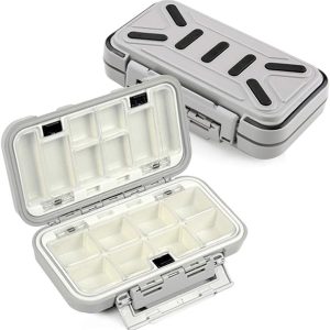 YUKI Fishing Lure Boxes, Bait Storage Case Fishing Tackle Storage Trays Accessory Boxes Thicker Plastic Hooks Organizer for Vest Casting Fly Fishing