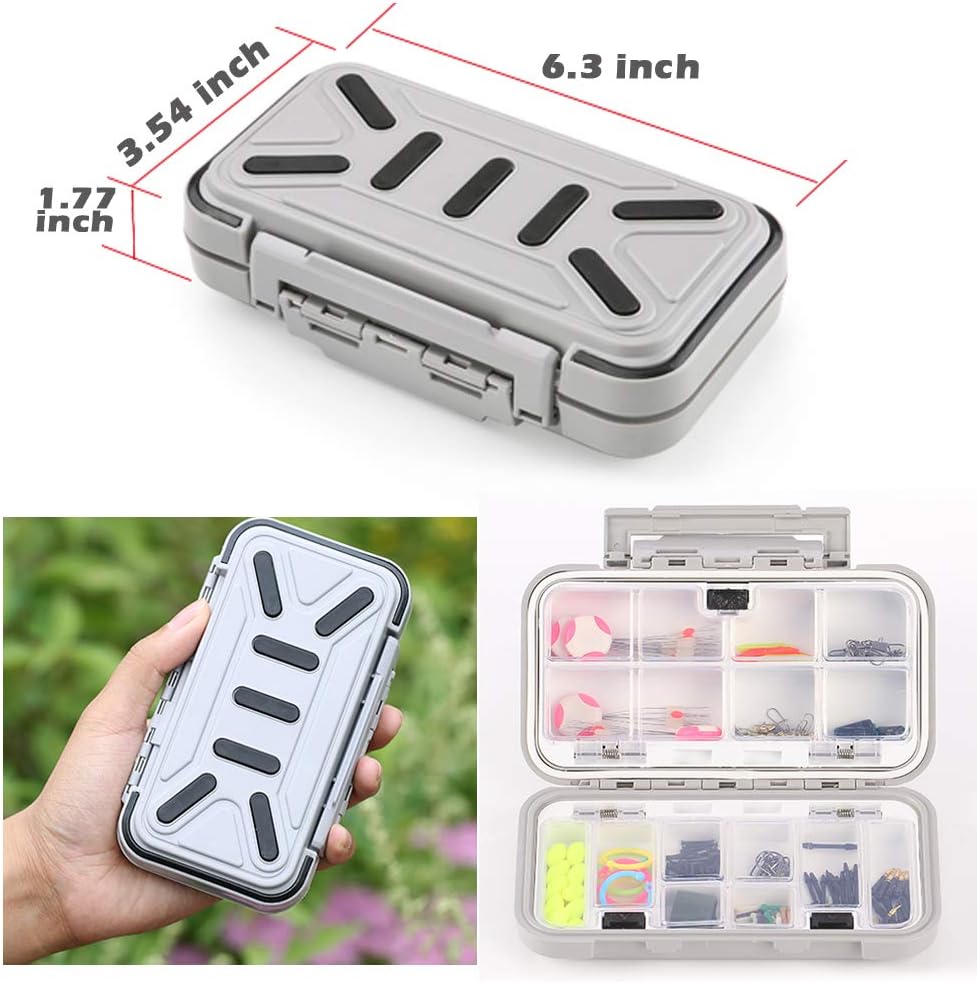 YUKI Fishing Lure Boxes, Bait Storage Case Fishing Tackle Storage Trays Accessory Boxes Thicker Plastic Hooks Organizer for Vest Casting Fly Fishing - Image 6